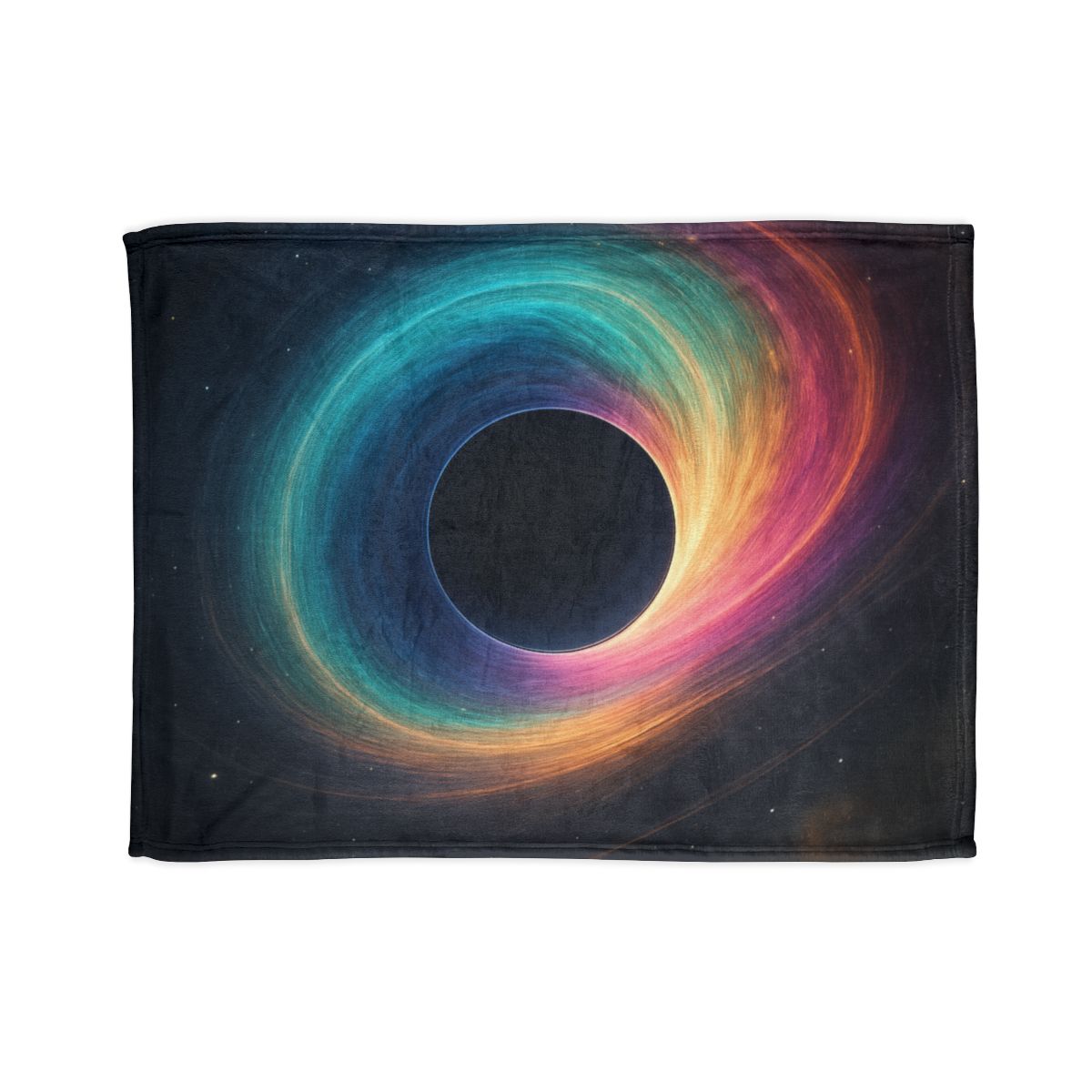 Prismatic Singularity Bloom soft fleece blankets