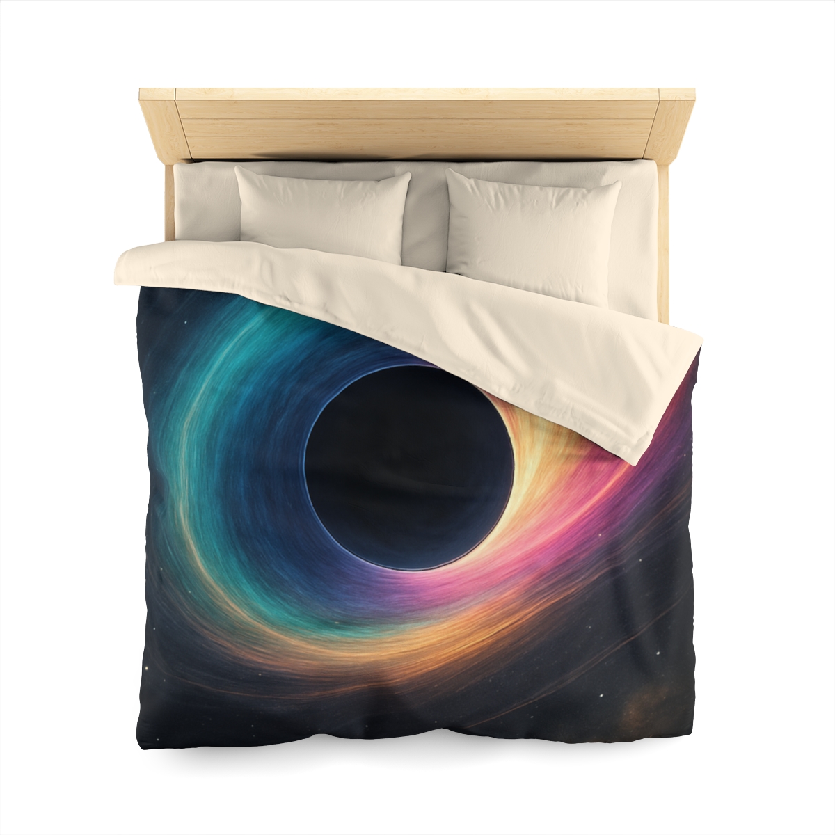 Prismatic Singularity Bloom personalized bedding duvets
