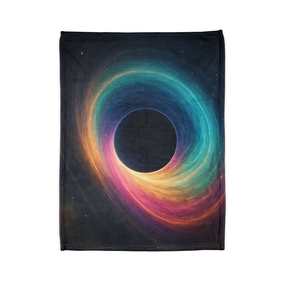 Prismatic Singularity Bloom soft fleece blankets