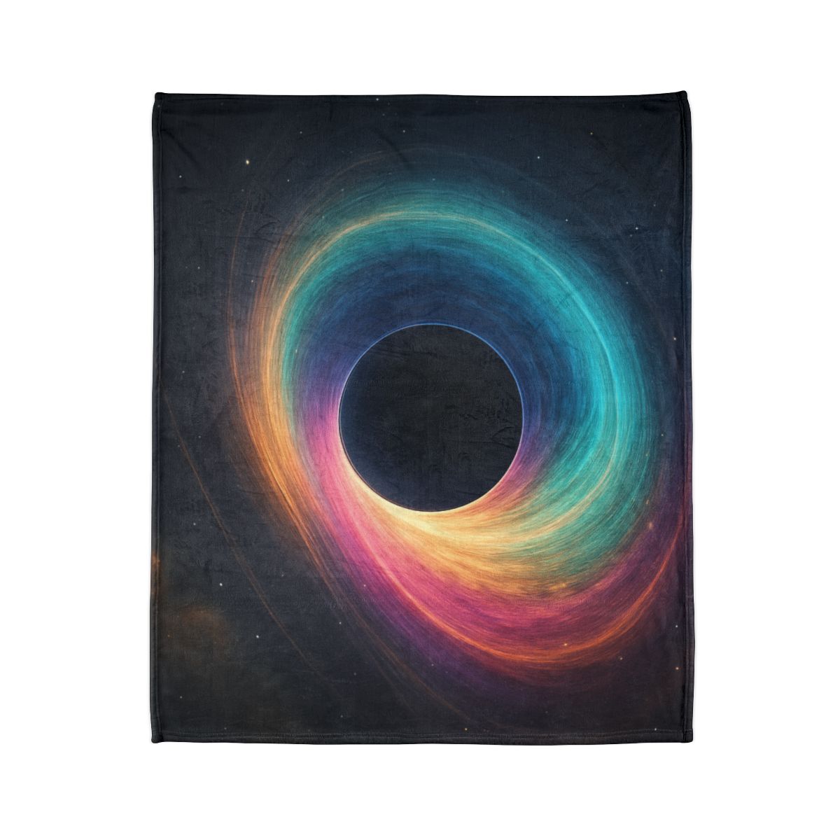 Prismatic Singularity Bloom soft fleece blankets