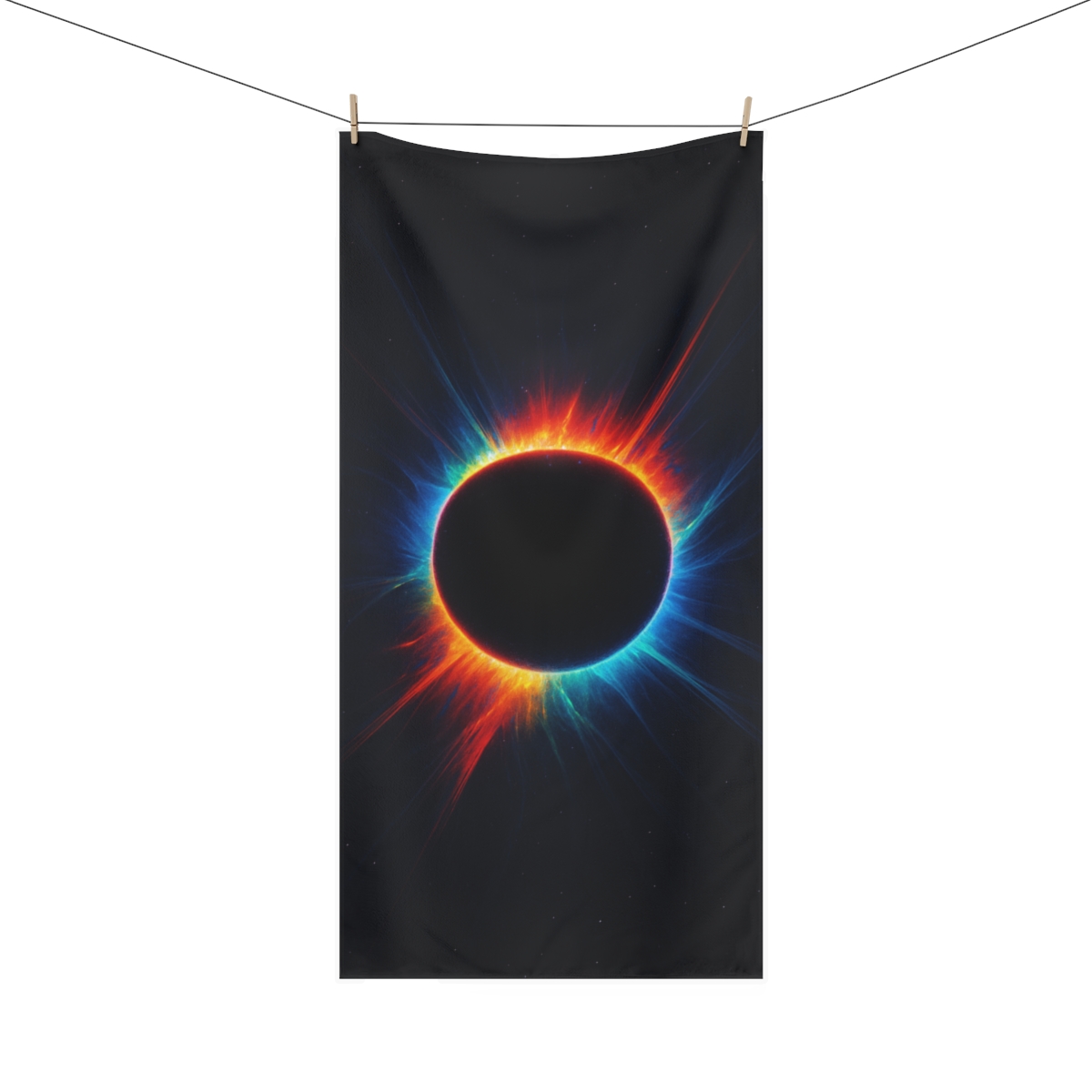 Prismatic Singularity Halo trendy hand towels