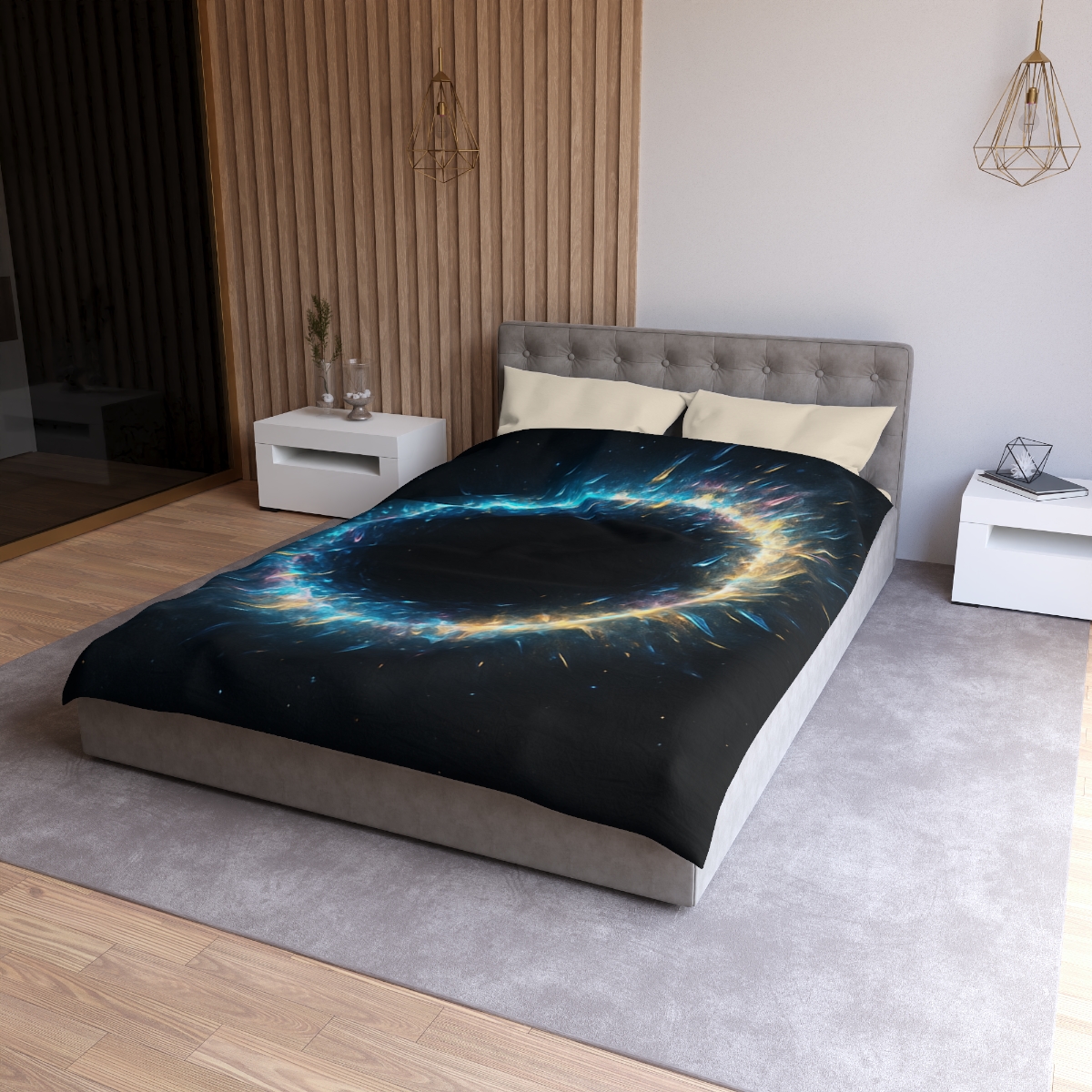Prismatic Singularity Halo duvets for gifts