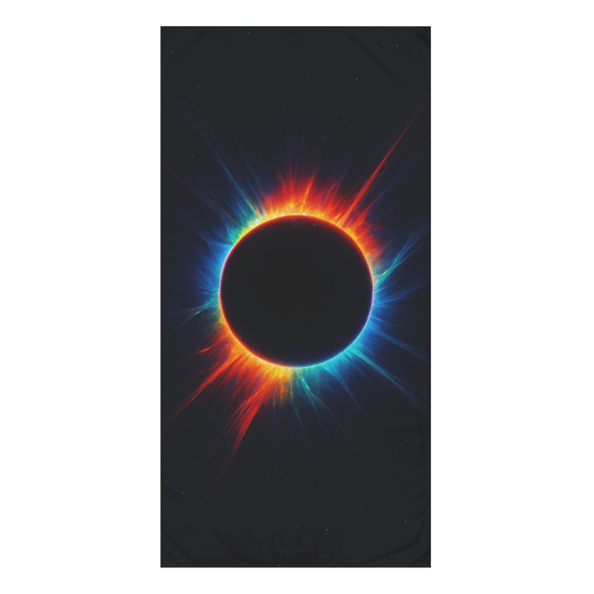 Prismatic Singularity Halo trendy hand towels