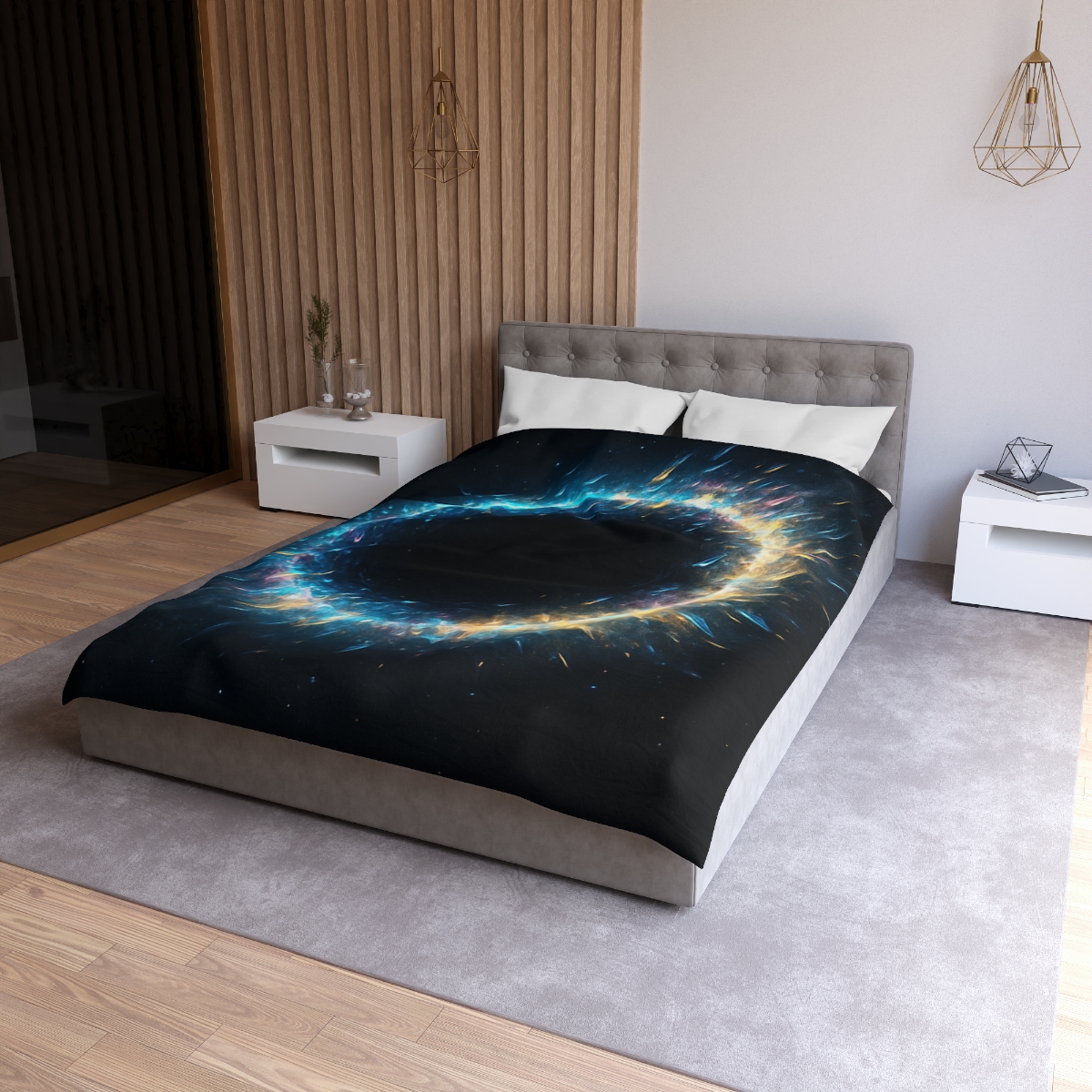 Prismatic Singularity Halo duvets for gifts