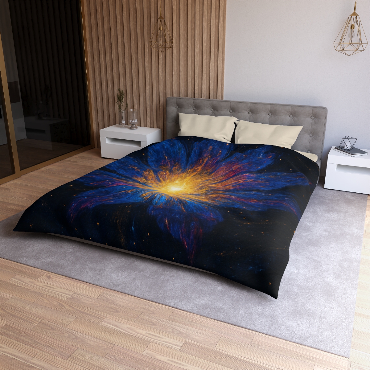 Prismatic Starforge Bloom trendy bedroom duvets