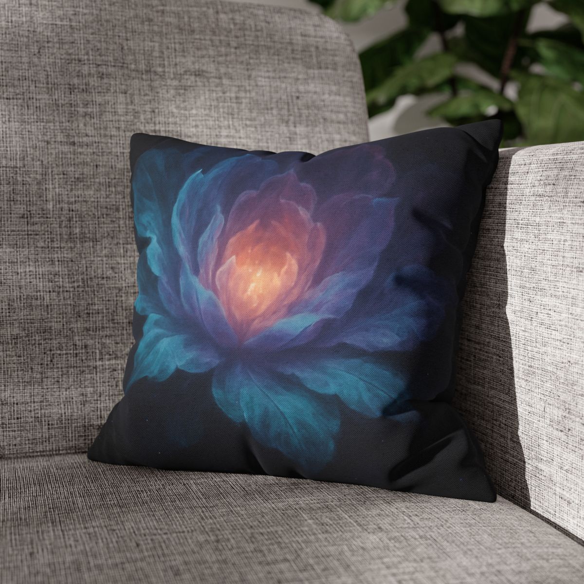 Prismatic Void Bloom comfortable bedding pillow covers
