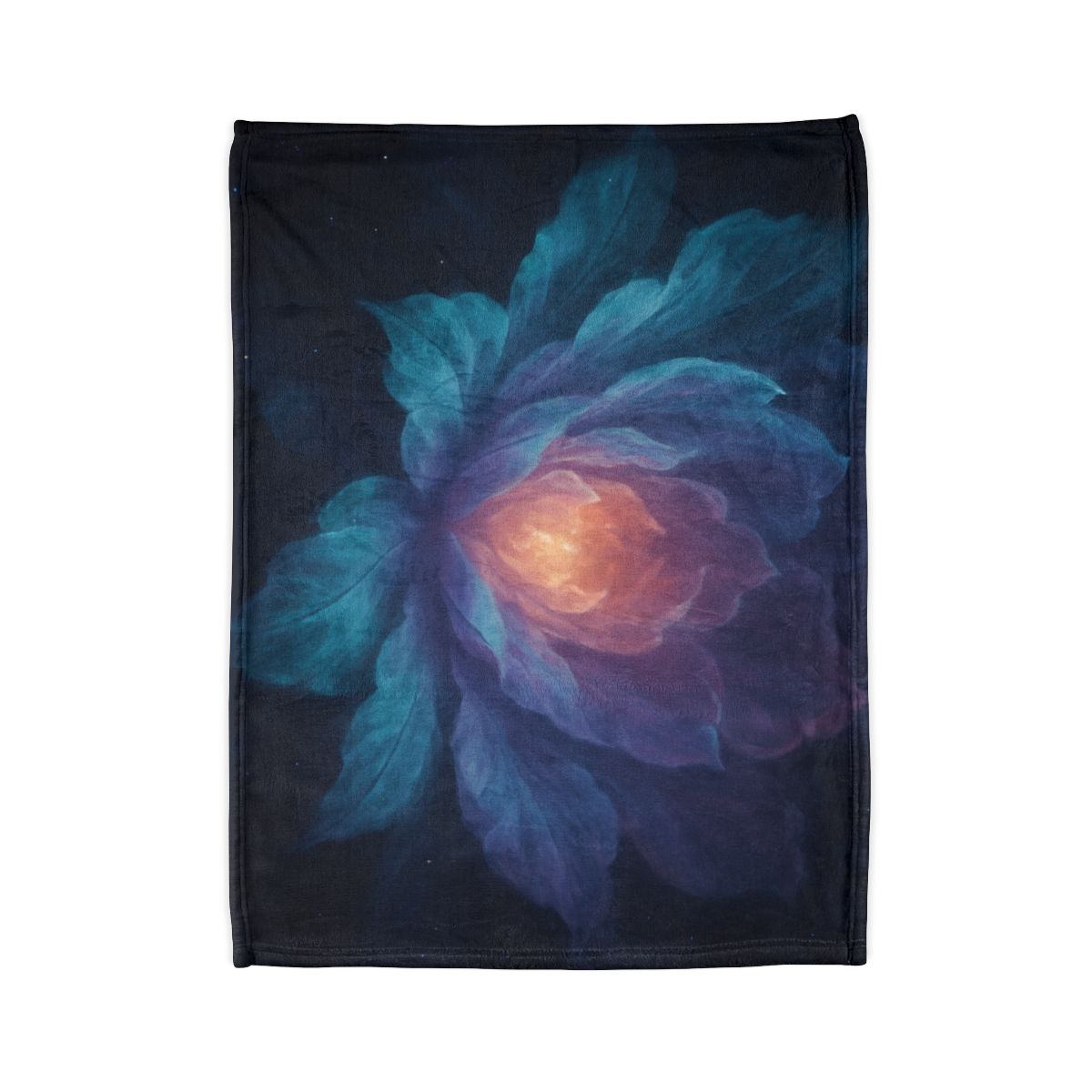 Prismatic Void Bloom trendy patterned blankets