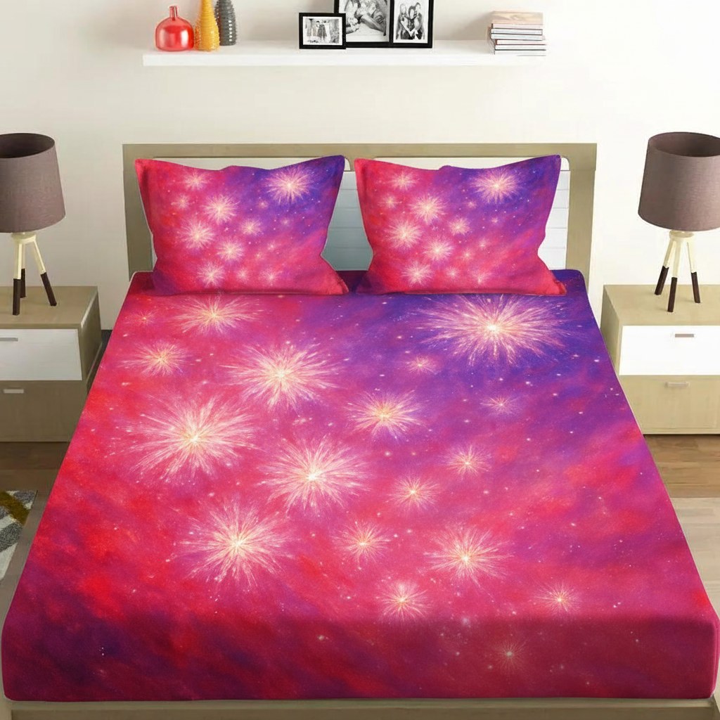 Stellar Bloom Cascade stylish bedding sets for home