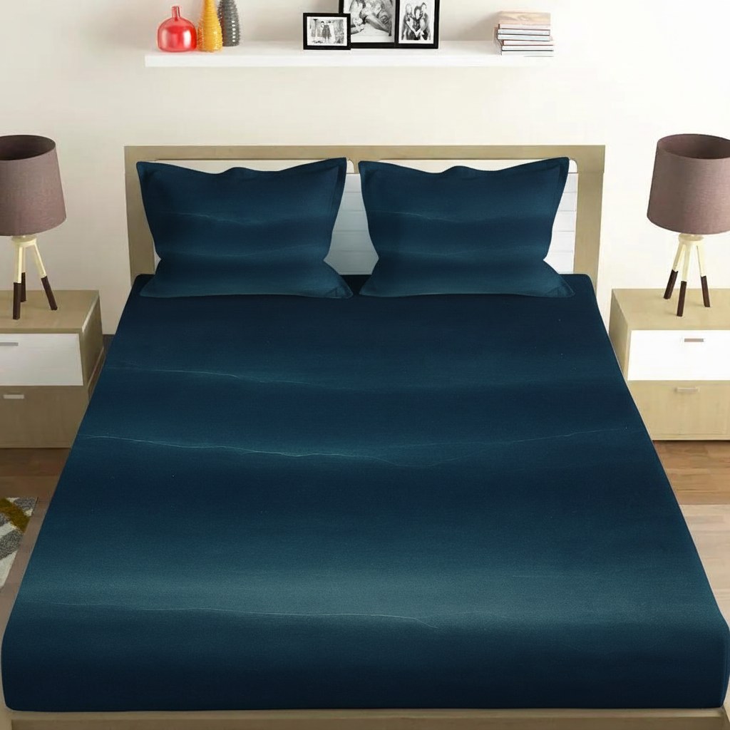 Dark Energy Gradient designer printed bedsheets with matching pillow covers