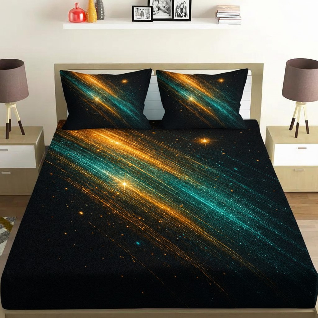 Photon Shower Tapestry unique gift bedsheet and pillow cover combos
