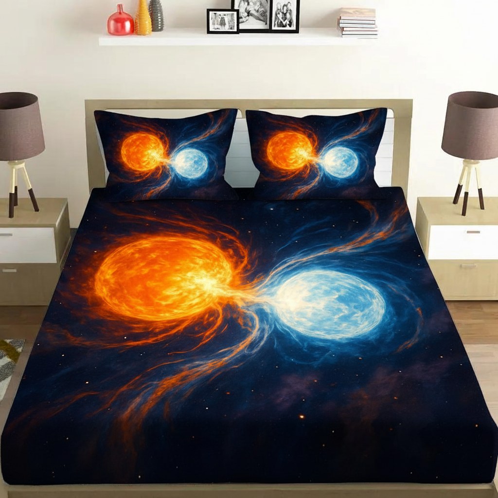 Binary Star Fusion personalized bedding sets