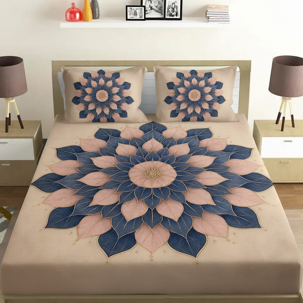 Petal Constellation Mandala personalized bedding sets