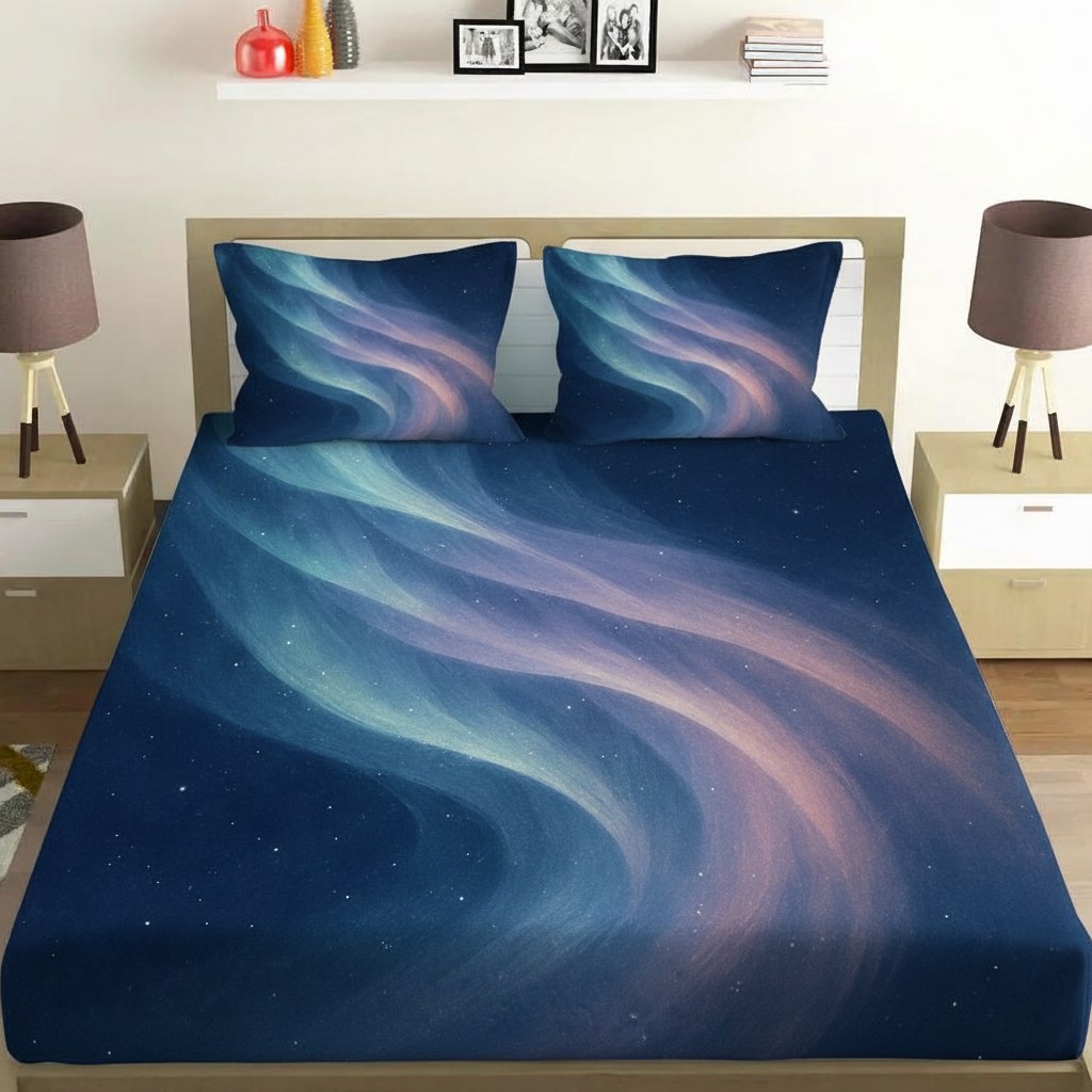 Aurora Drift Cascade premium quality bedsheet sets