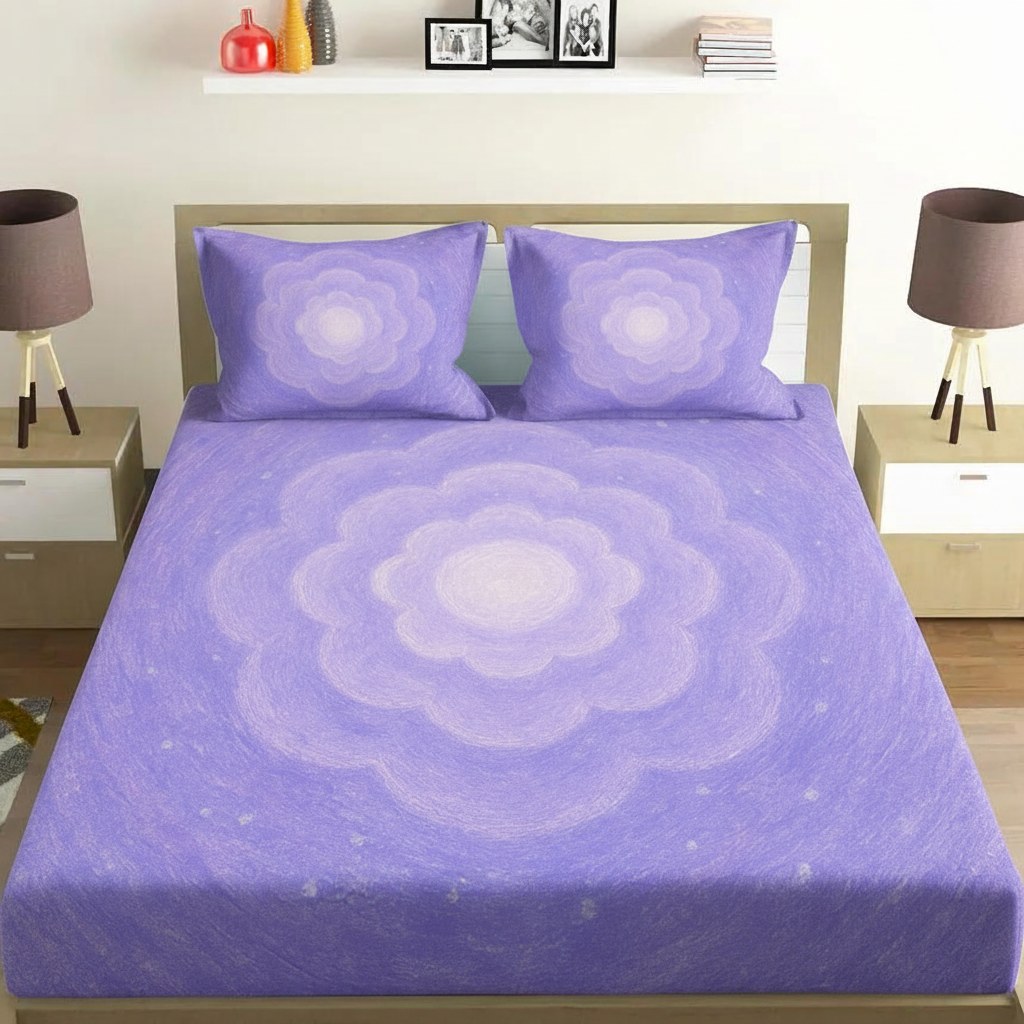 Bloom Echo Halo soft cotton bedsheet and pillow cover sets