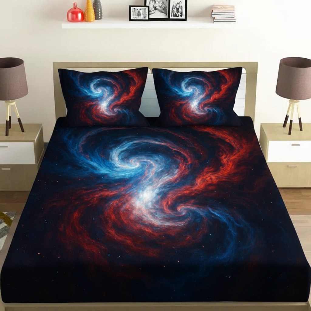 Nebula Illusion Swirl personalized bedding sets
