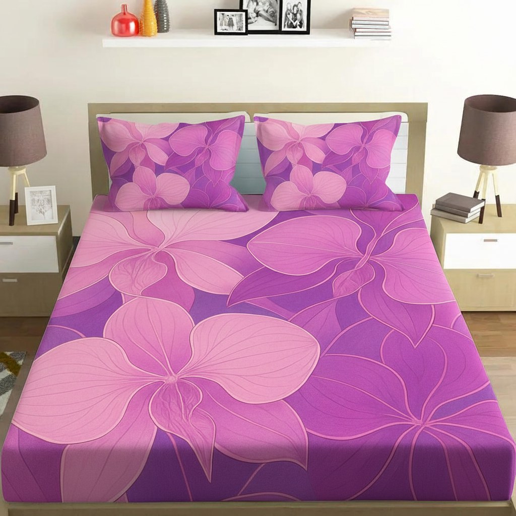 Orchid Petal Symphony personalized bedding sets