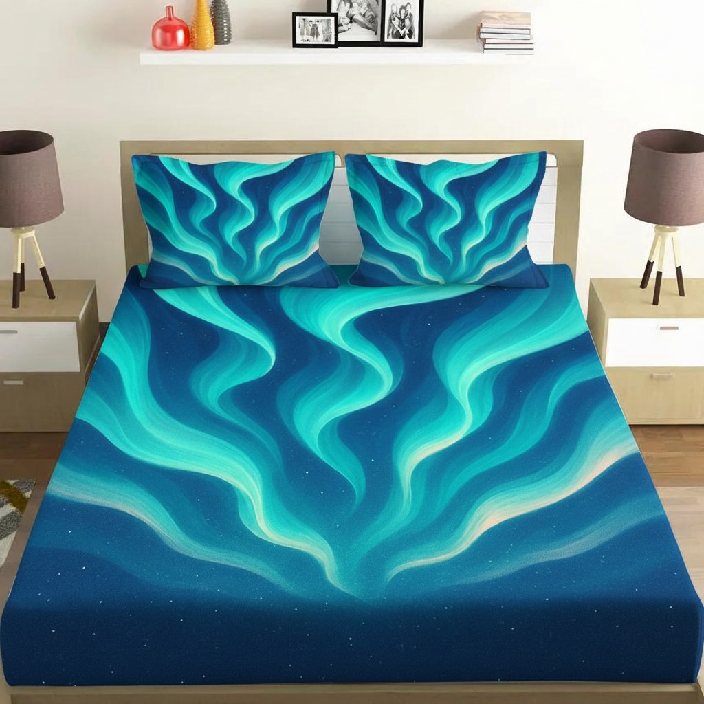 Aurora Ribbon Overhang personalized bedding sets