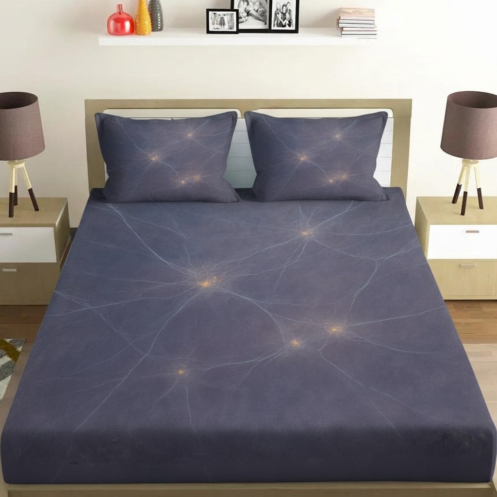 Cosmic Web Tapestry custom bedsheet sets with 2 pillow covers