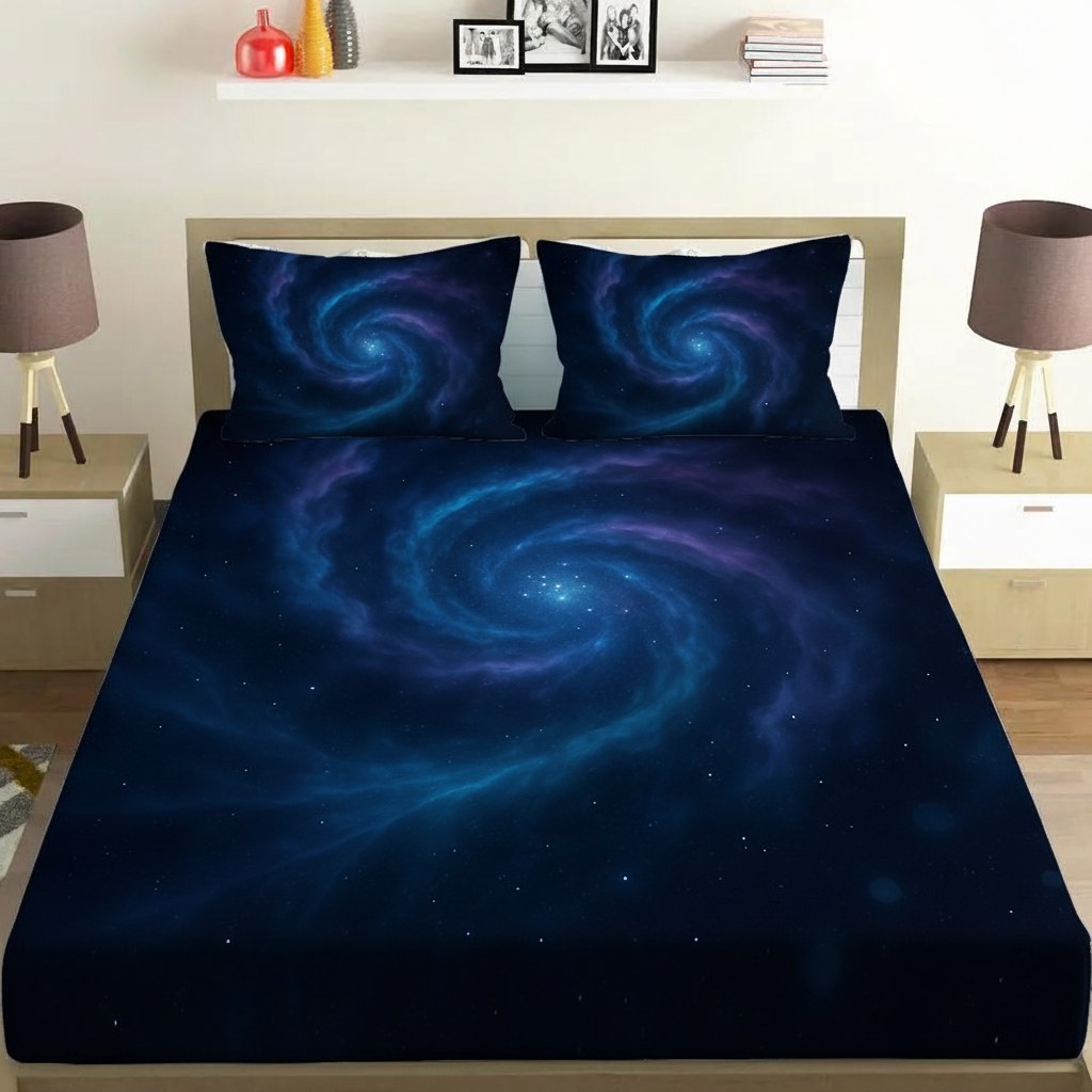 Nebula Spiral Haze Harmony personalized bedding sets