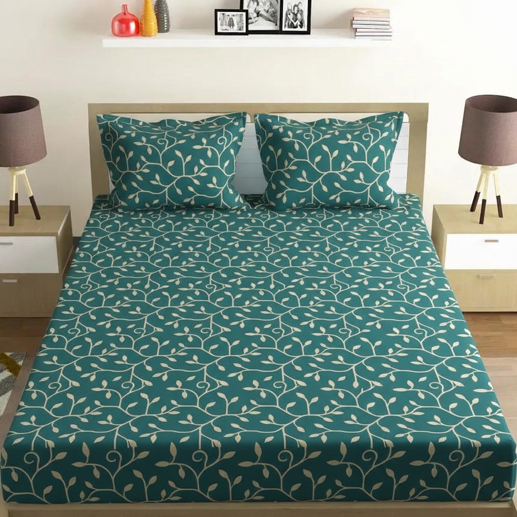 Vine Network Panel custom bedsheet sets with 2 pillow covers