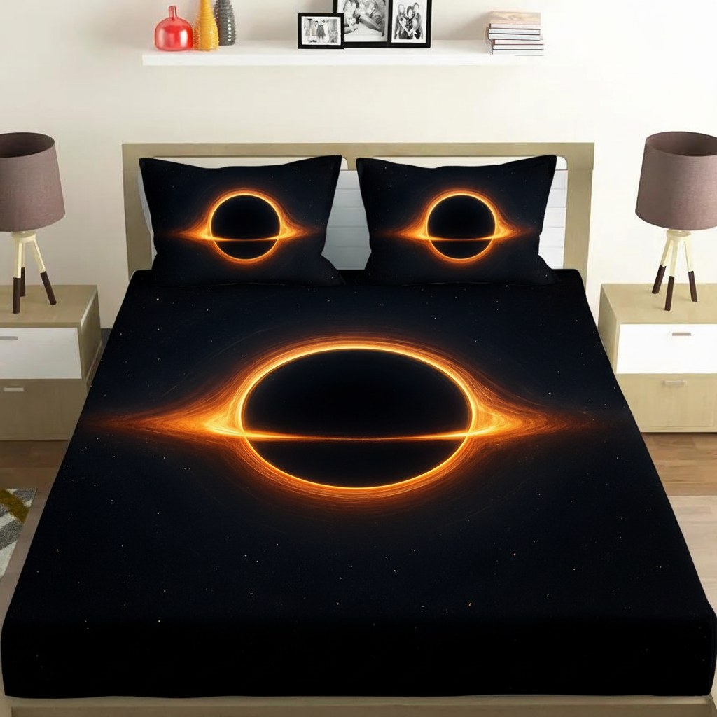 Black Hole Silhouette Horizon personalized bedding sets