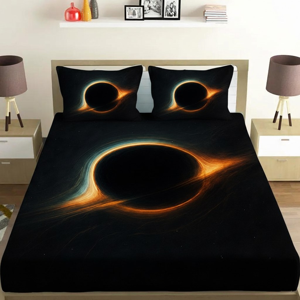 Black Hole Silhouette Halo stylish bedding sets for home