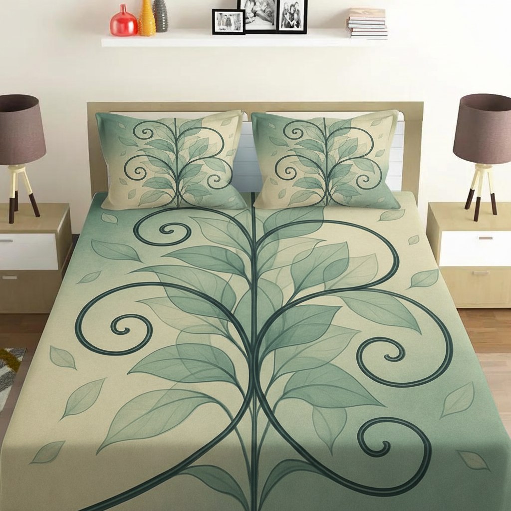 Vine Circuit Overlay premium quality bedsheet sets