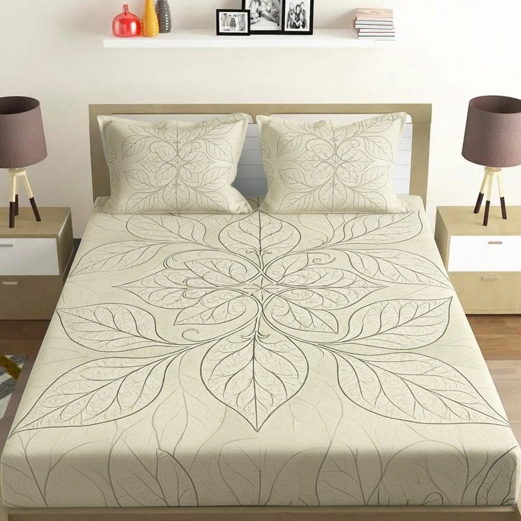 Veined Lace Lattice unique gift bedsheet and pillow cover combos
