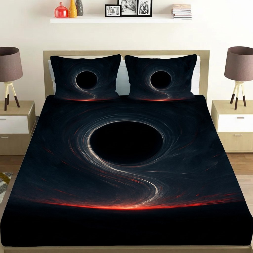 Gravity Well Horizon designer printed bedsheets with matching pillow covers