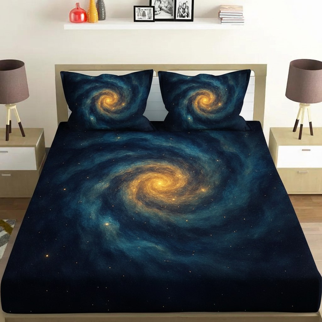 Nebula Spiral Garden personalized bedding sets