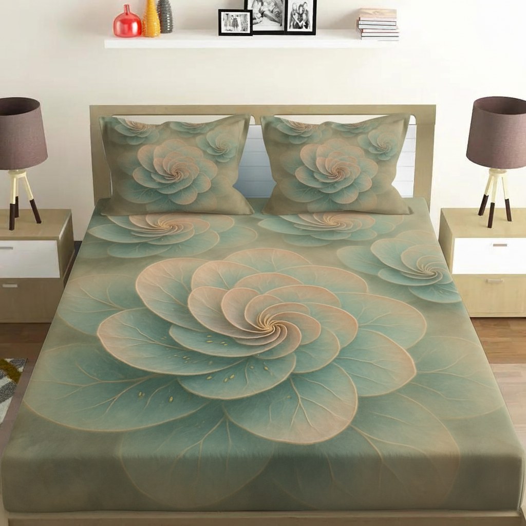 Petal Spiral Matrix personalized bedding sets