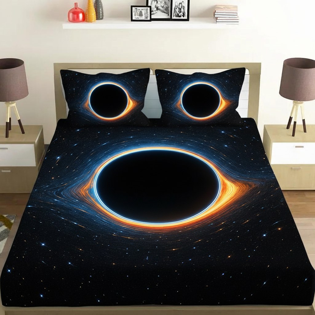 Black Hole Silhouette personalized bedding sets