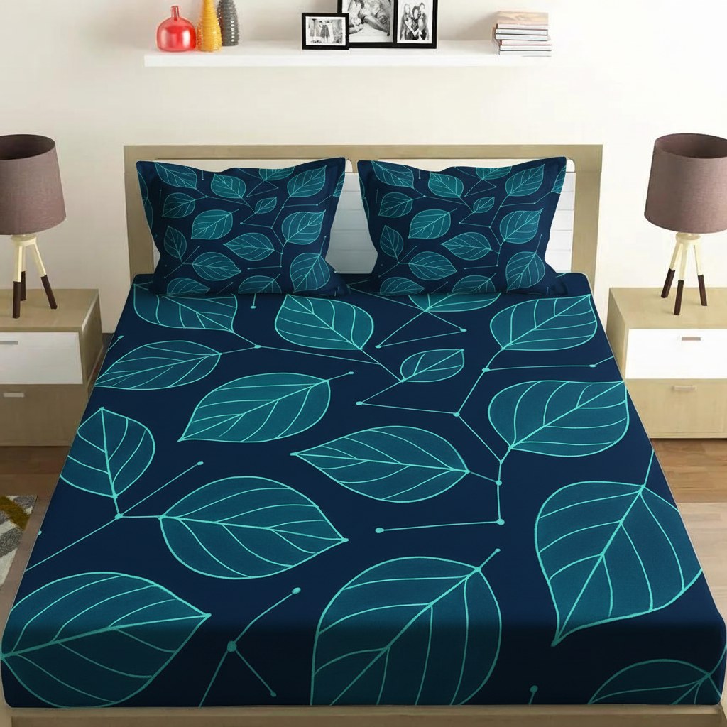 Veined Leaf Constellation trendy pattern bed linen sets