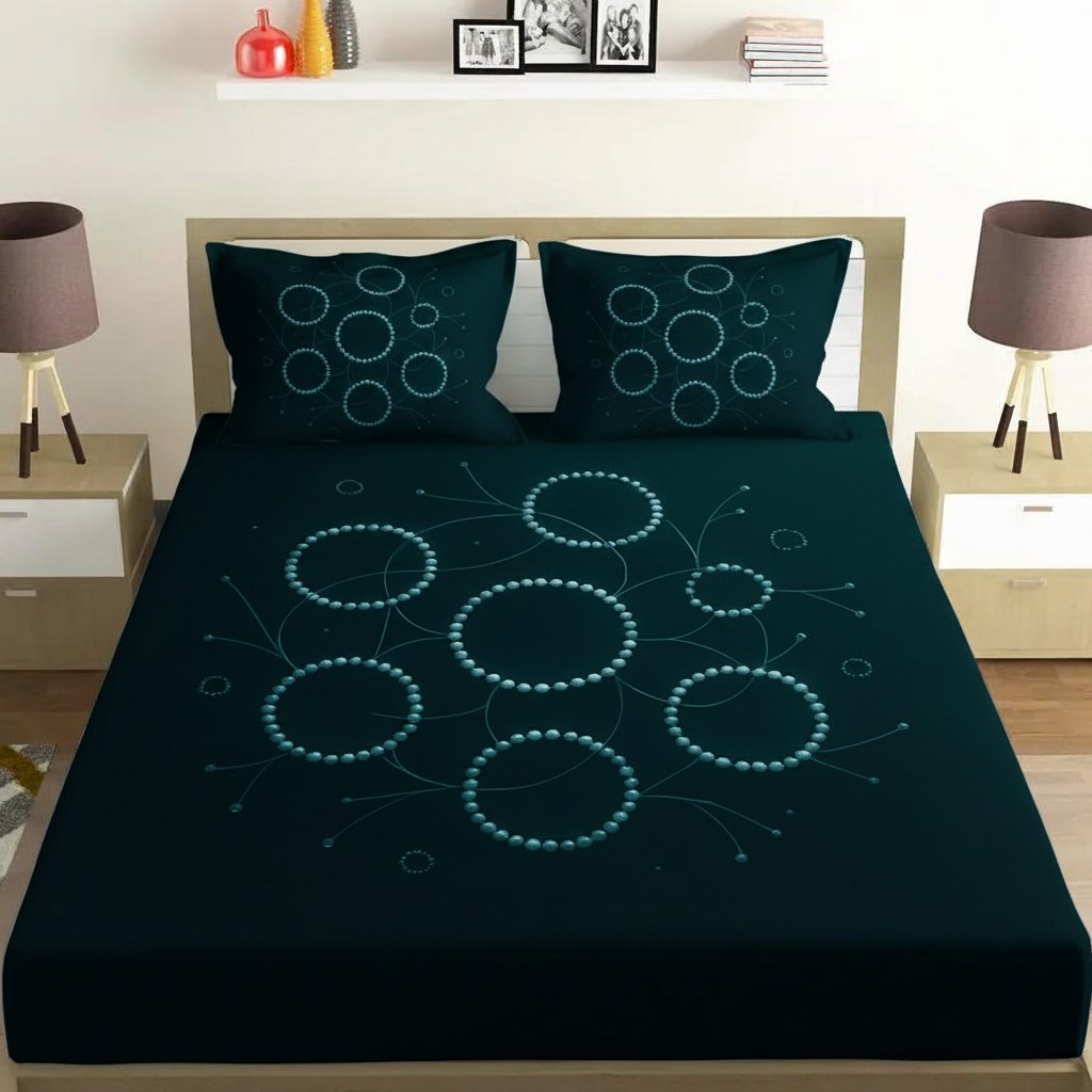 Orbital Seed Lattice unique gift bedsheet and pillow cover combos
