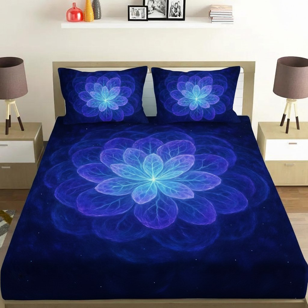 Nebula Petal Lattice premium quality bedsheet sets