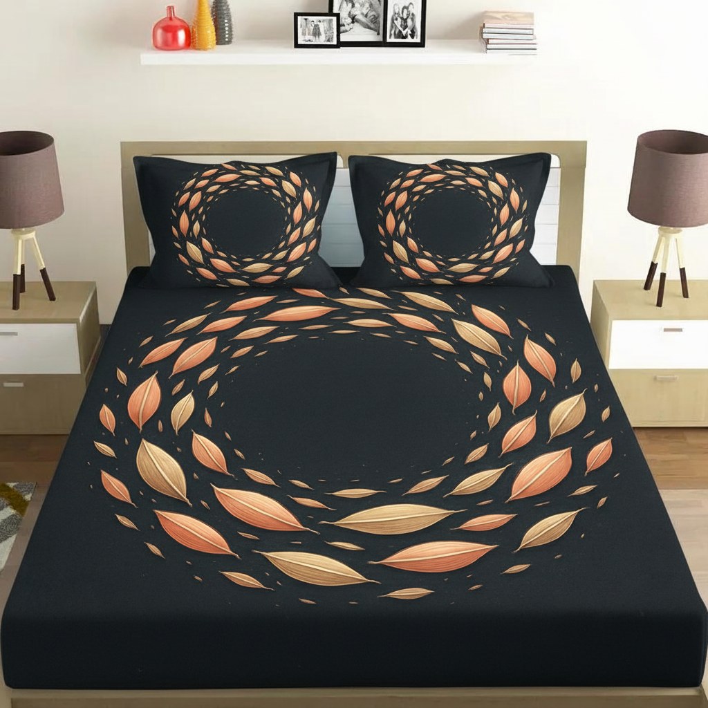 Galactic Seed Halo unique gift bedsheet and pillow cover combos