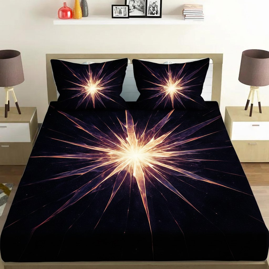 Starburst Fracture Bloom personalized bedding sets