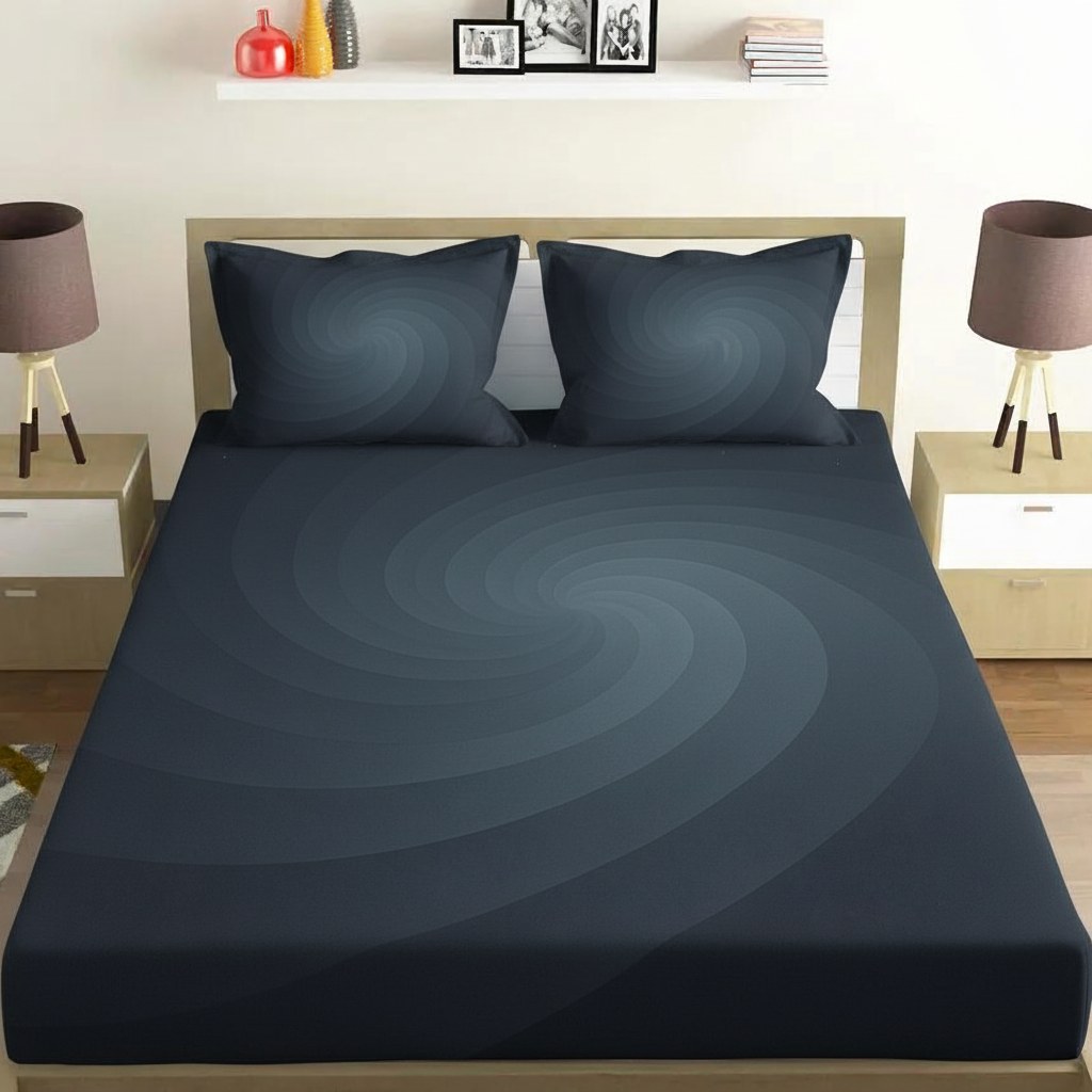 Gravity Veil Ripple comfortable double bedsheet with 2 pillow covers