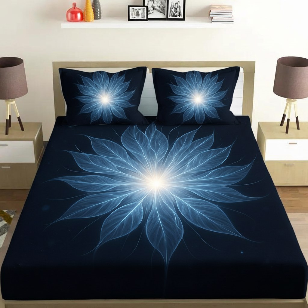Starlit Filament Bloom premium quality bedsheet sets