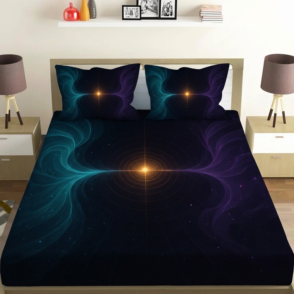 Quantum Tide Convergence trendy pattern bed linen sets