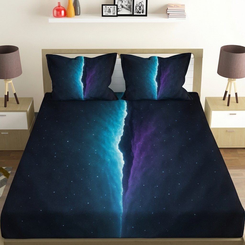 Luminous Horizon Rift personalized bedding sets