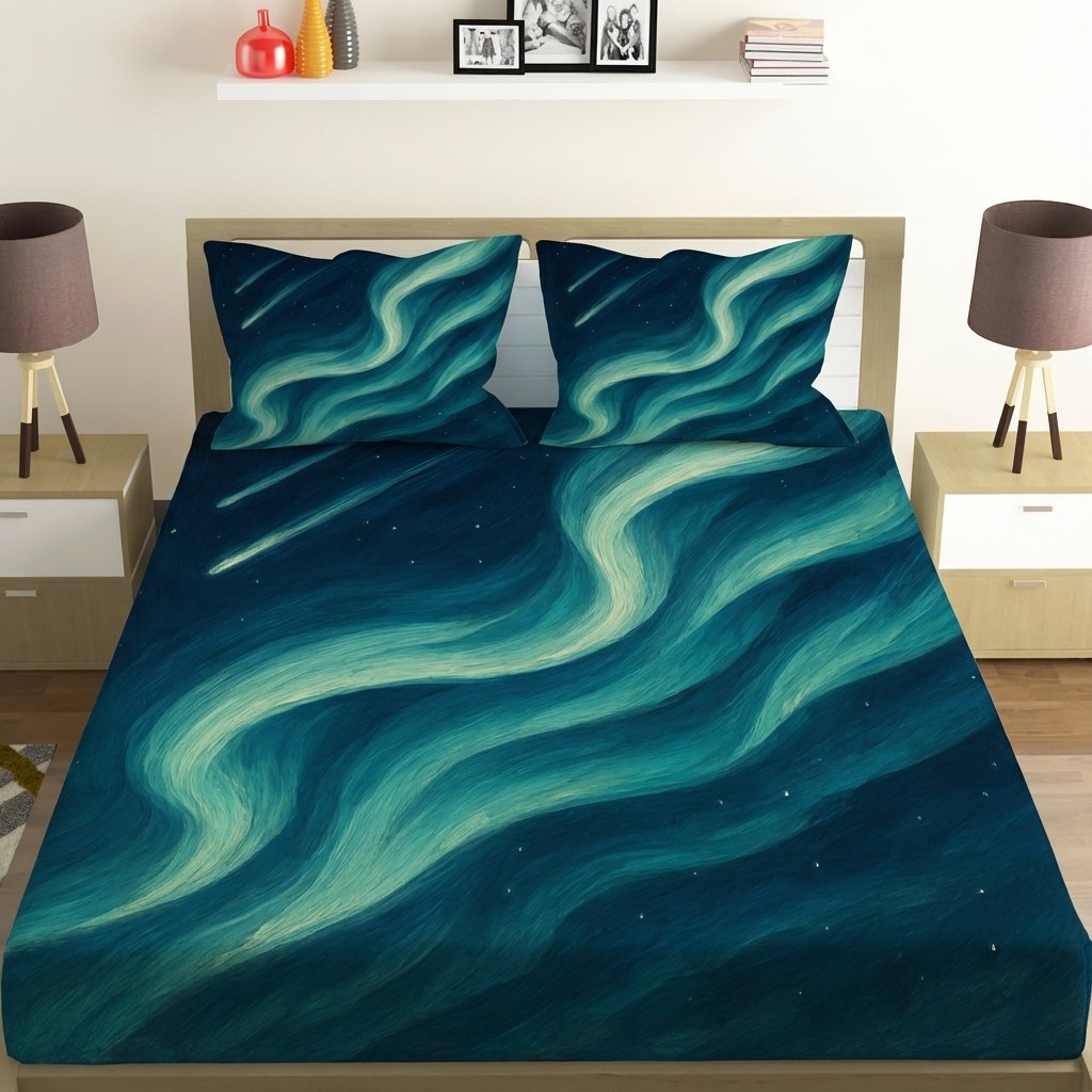 Aurora Comet Tides personalized bedding sets
