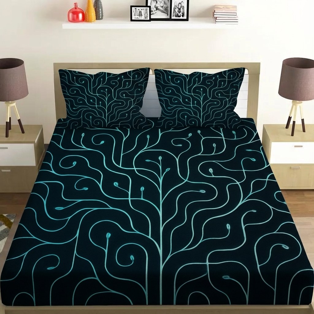 Vine Circuit Labyrinth premium quality bedsheet sets