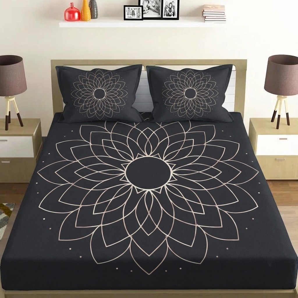 Petal Halo Lattice premium quality bedsheet sets
