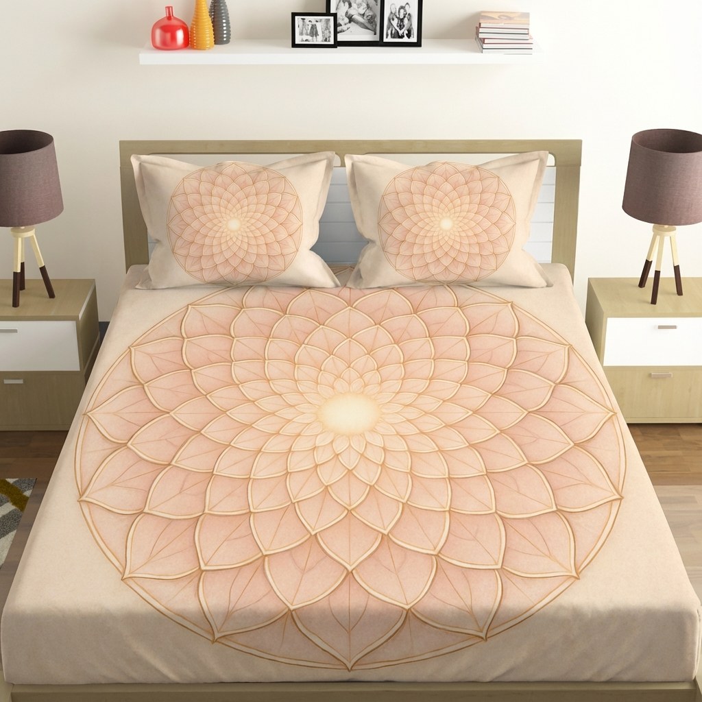 Petal Halo Lattice premium quality bedsheet sets