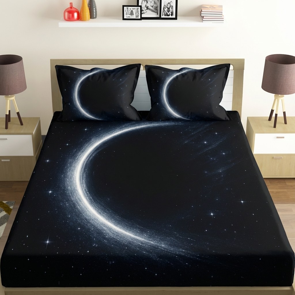 Gravitational Lens Mirror Arc trendy pattern bed linen sets