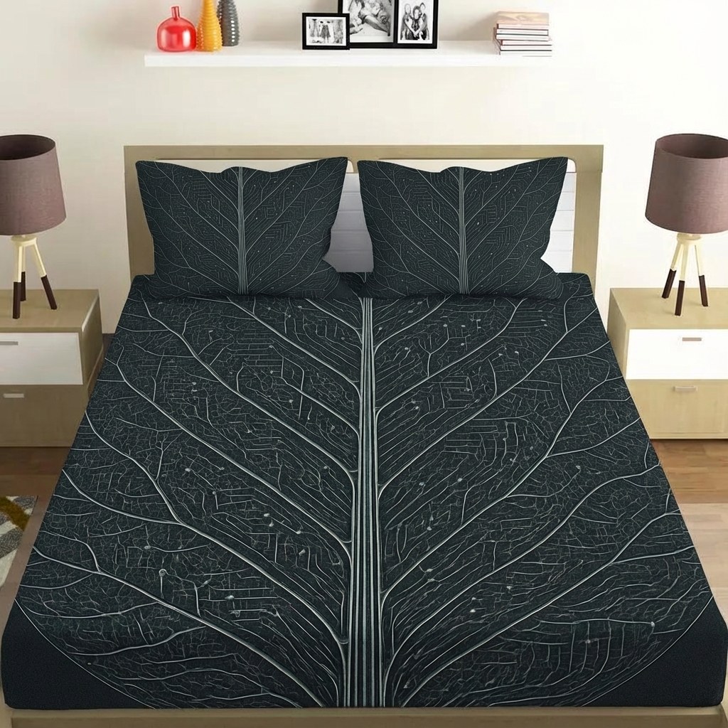 Veinwork Circuit Filigree unique gift bedsheet and pillow cover combos
