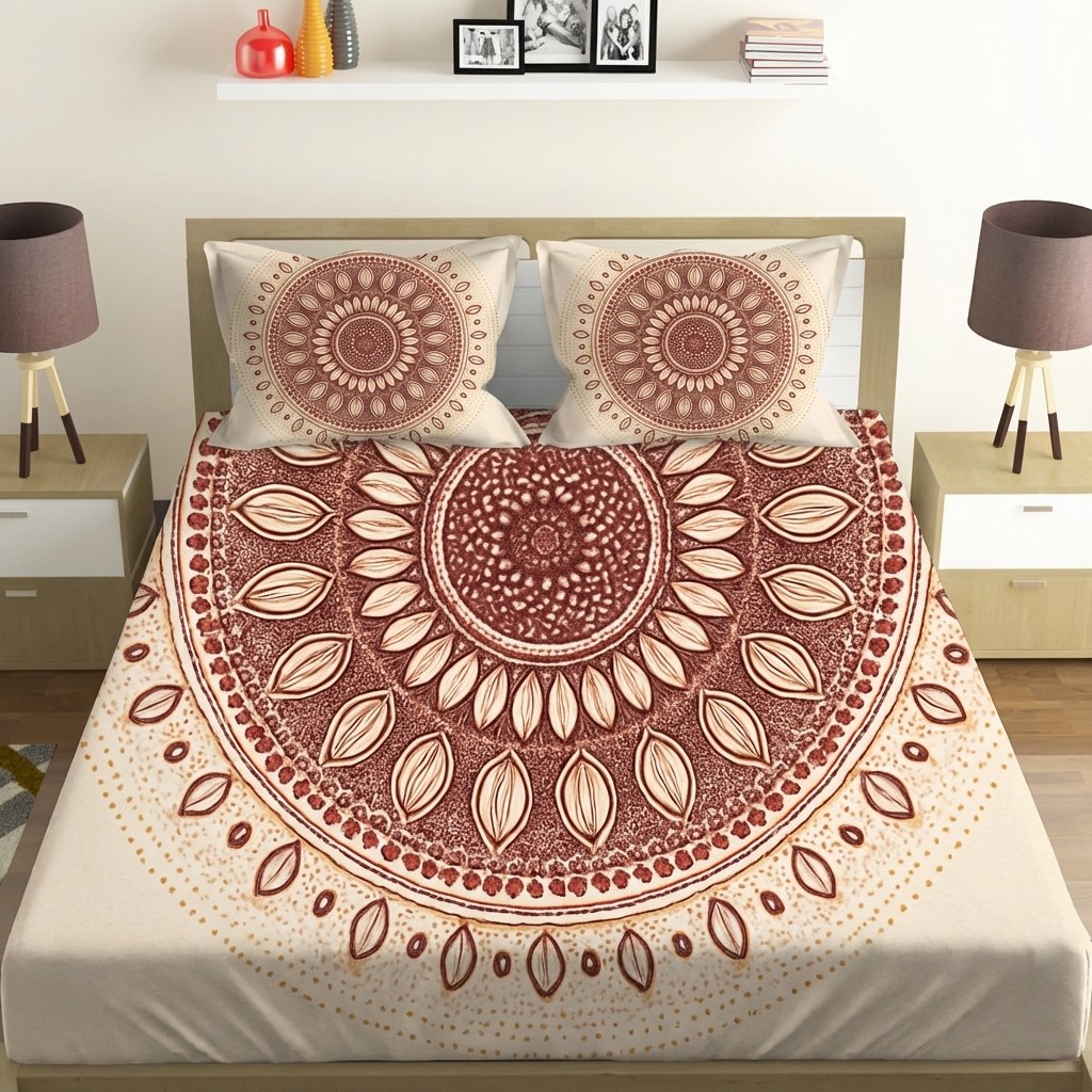 Seed Halo Dot Mandala personalized bedding sets