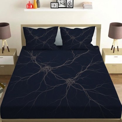 Dust Filament Lacework soft cotton bedsheet and pillow cover sets