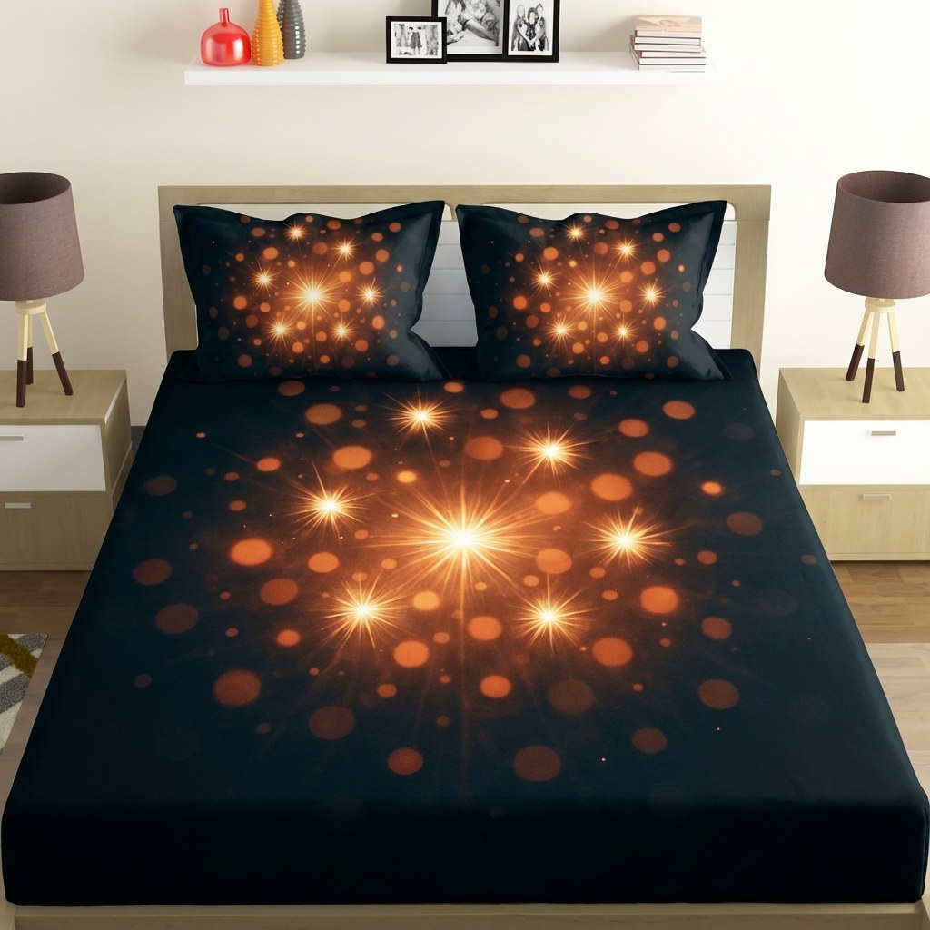 Radiant Cluster Bloom premium quality bedsheet sets